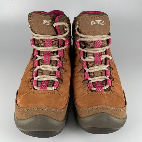 KEEN Targhee IV Women's Size 6.5 Brown Leather Waterproof Outdoor Hiking Boots - Picture 2 of 9